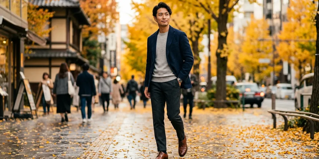 30代men's秋コーデの正解｜大人の落ち着きと清潔感を両立する着こなし